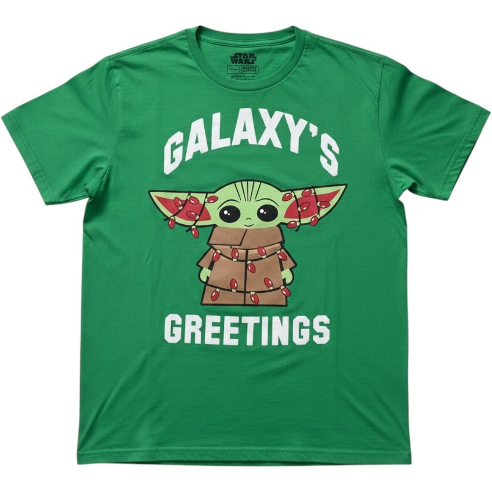 Star Wars The Mandalorian Grogu Holiday‎ Christmas T Shirt Unisex Medium